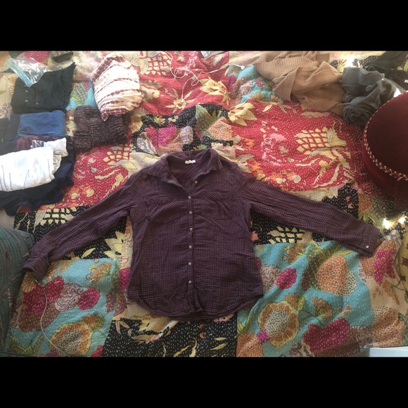 Plum fall flannel - Picture 2 of 3